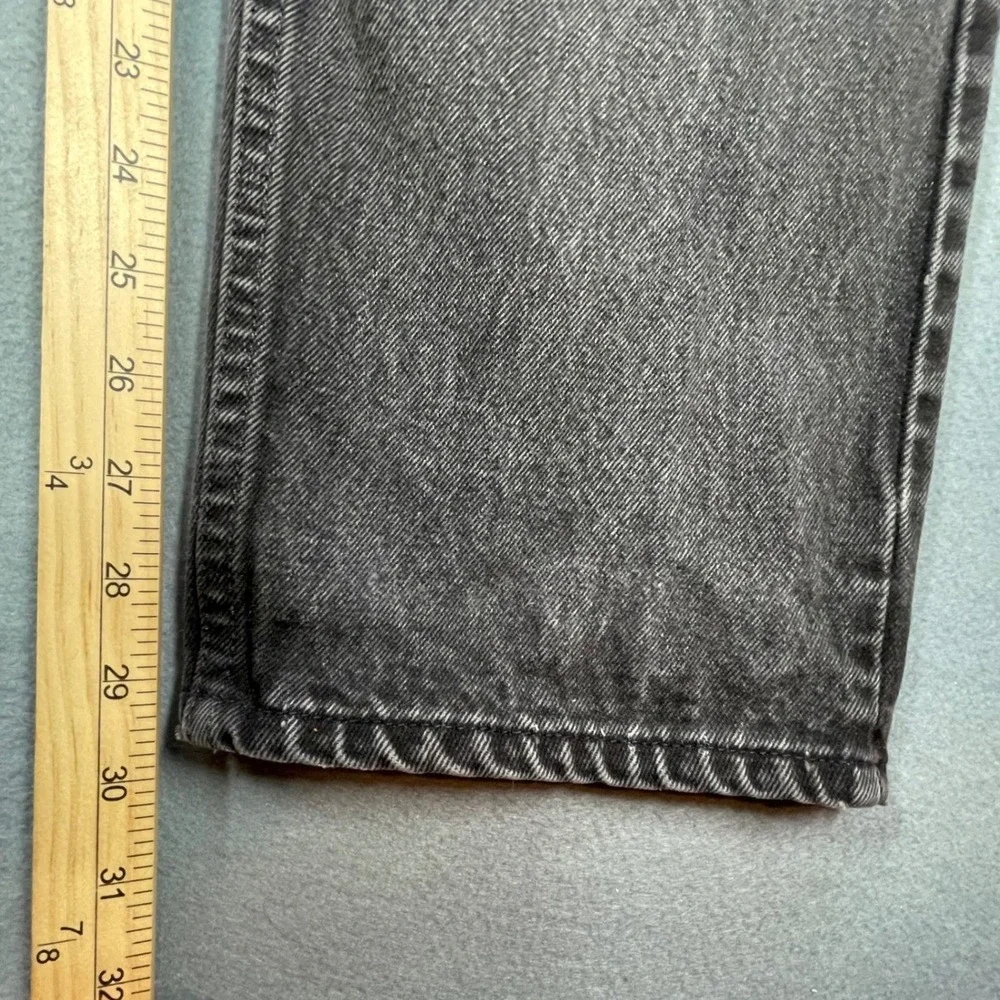 Levi's Black 505 Orange Tab Faded Vintage Distressed Jeans Men 38x30 READ